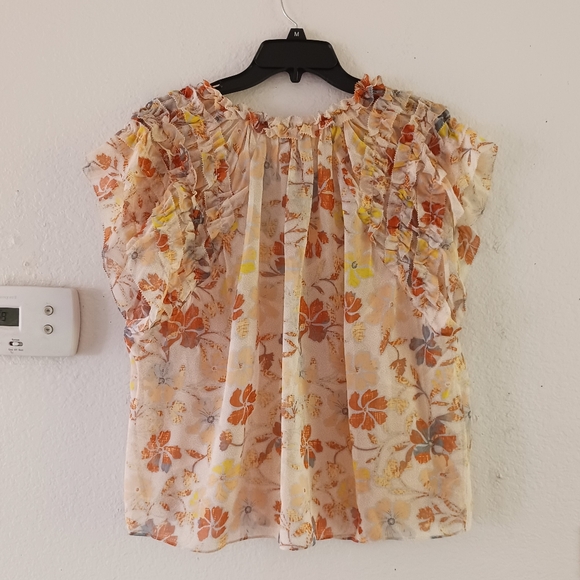 Joie Tezza Short Sleeve‎ Silk Top - Picture 5 of 9